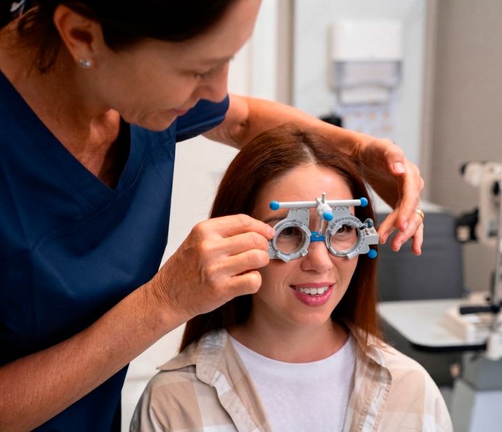 Consulta de optometría con examen visual en Clínica Láser de Ojos Medellín